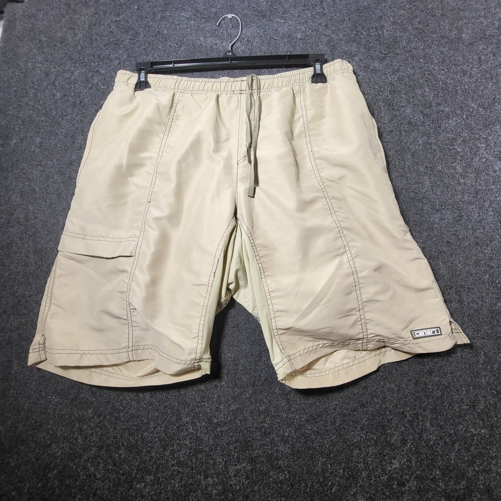Canari Mens Cycling Shorts Tan Khaki Padded Gel Chamois Canyon Bike Shorts Large